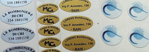 Etichette adesive personalizzate Milano